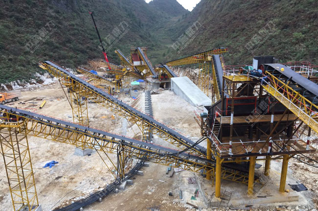贵州黔南平塘县日产5000吨砂石生产线