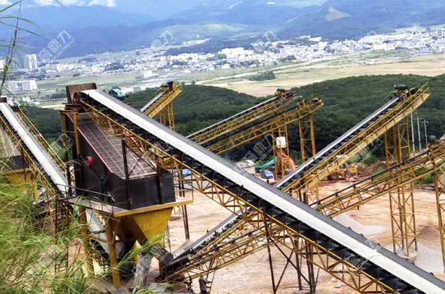 云南臨滄市時產300噸砂石生產線