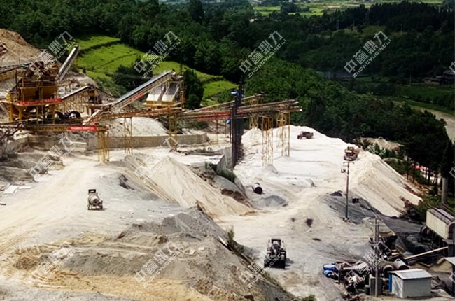 云南騰沖市時產600噸機制砂生產線